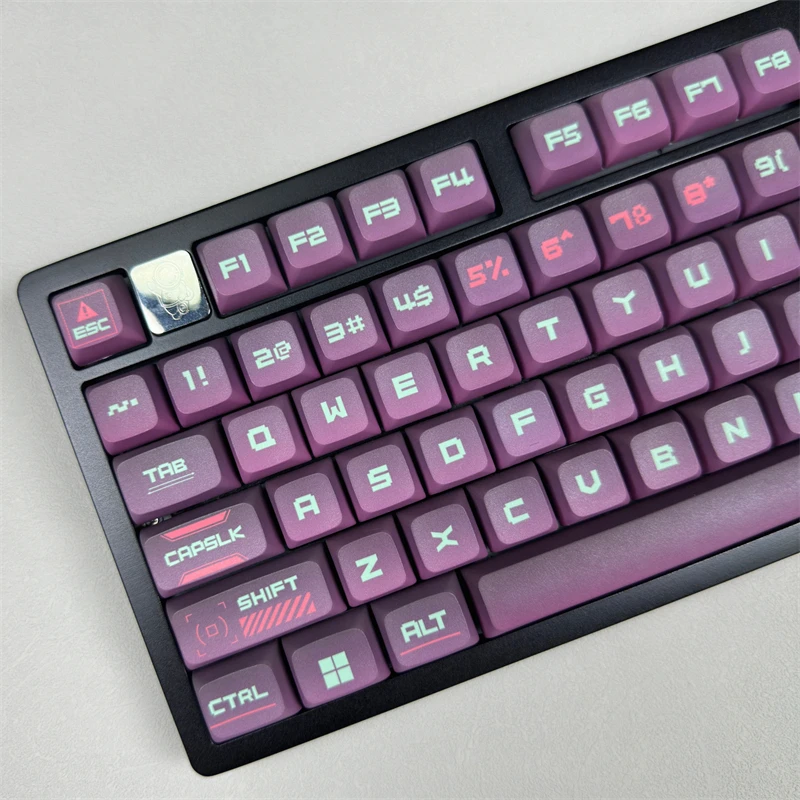 Cyberpunk temático Keycap, XDA Perfil PBT, Gradiente