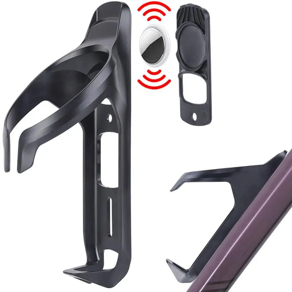 Bici Per Localizzatore Airtag Supporto Per Bottiglia D'Acqua Black Mountain Road Bicycle Break Wind Air Power Locator Supporto Per Gabbia Per Bottigli