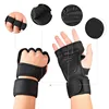 Half Finger Weight Training Gloves for Men Women Fitness Sports Wrist Palm Protector Gloves Anti-slip Gym Cycling Gloves Black 2