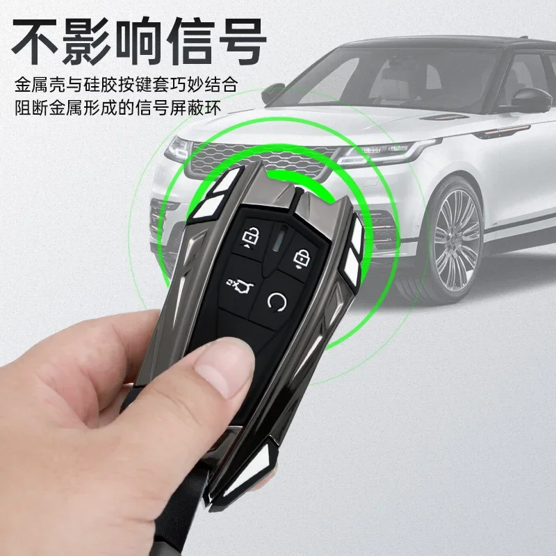 Portachiavi per auto per Changan CS35 CS55 PLUS CS75plus Univ Unit X5 X7 Unik 2024 portachiavi 3 4 5 pulsanti copertura remota accessori per auto - Image 3