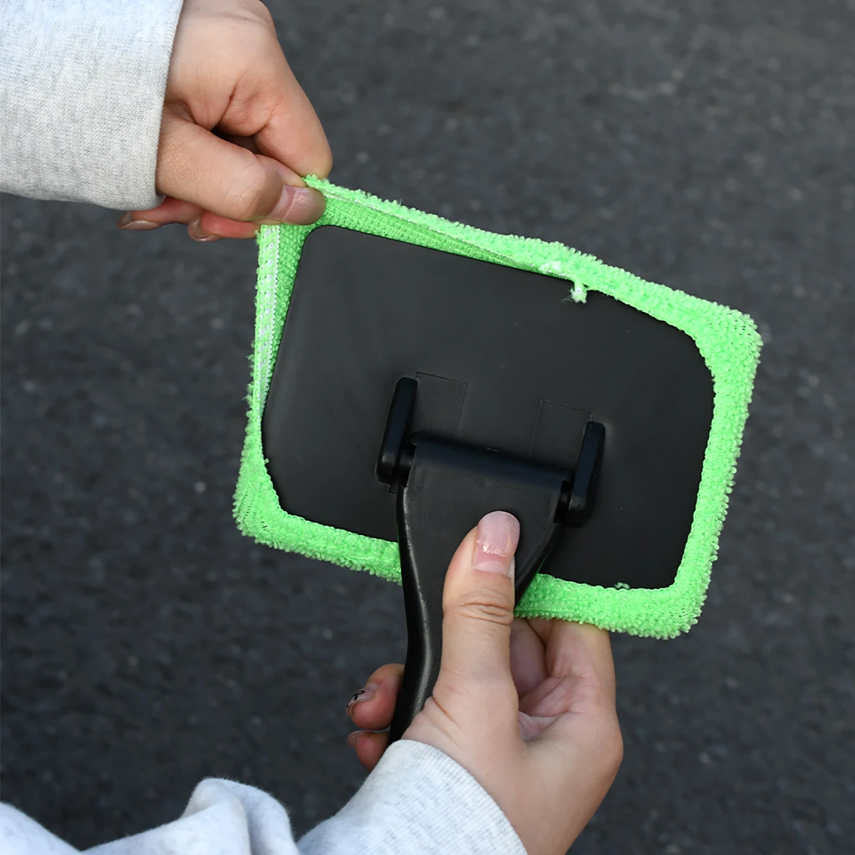Car Window Cleaner Brush Kit Windshield Cleaning Wash Tool Inside Interior Auto Glass Wiper With Long Handle Car Accessories 3