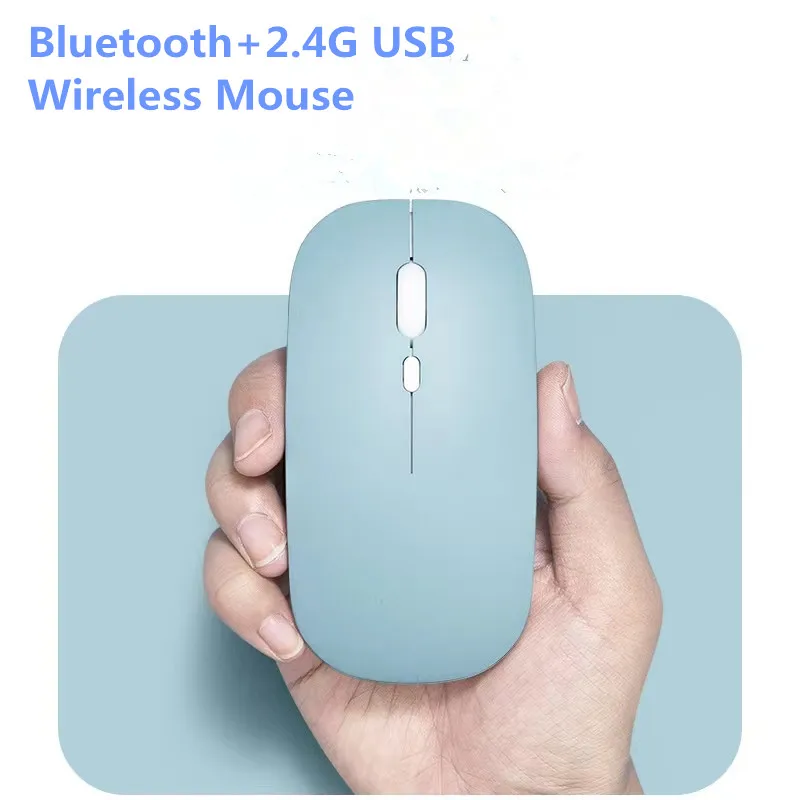 Macaron Rechargeable Wireless Bluetooth Mouse 2.4G