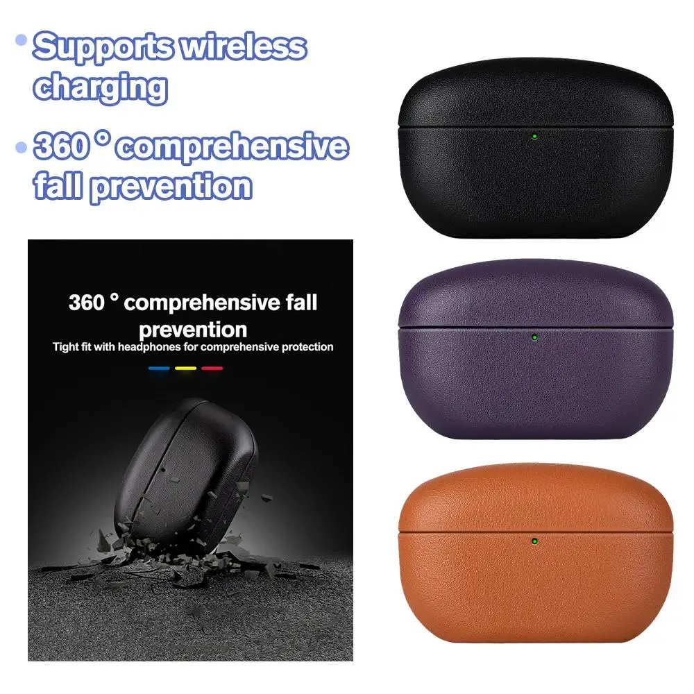 Per Il Wf-1000Xm5 Di Lusso In Pelle Fatta A Mano Wf Cover Auricolare Bluetooth 1000 Xm5 I5X3