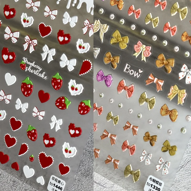 

Relief 1330 Hot Style Adhesive Cute Nail Stickers Japanese Stickers Nail Stickers One Bow