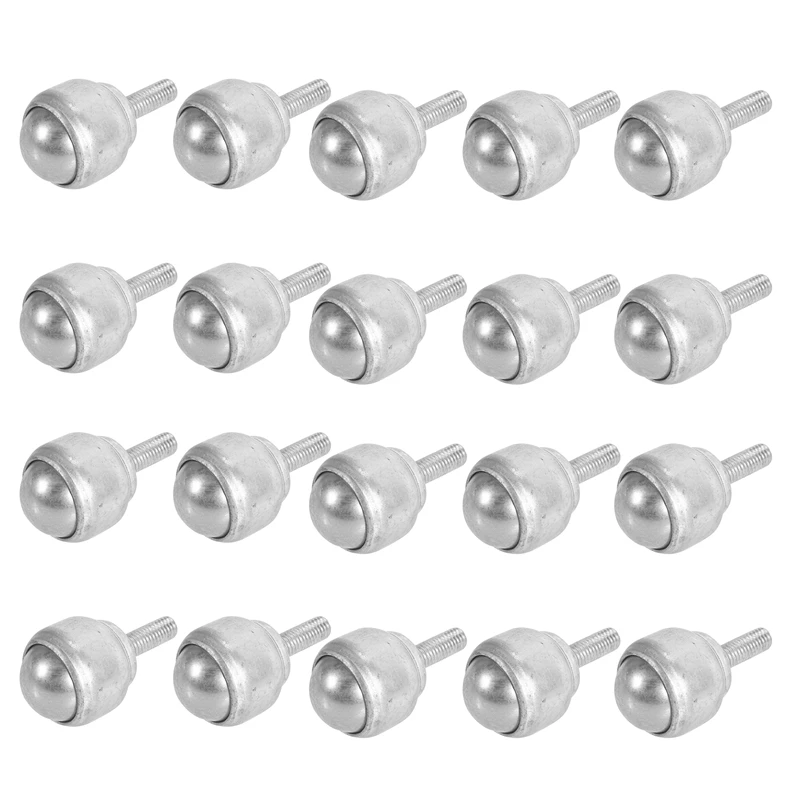 

CY-25D 1-Inch Carbon Steel M8 Male Thread Bolt Type Ball Transfer Bearing 20Pcs
