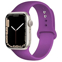 Premium Silicone Smartwatch Strap - Durable and Comfortable Design - 42 44 45 49 - 46mm S - M (31 New Purple)