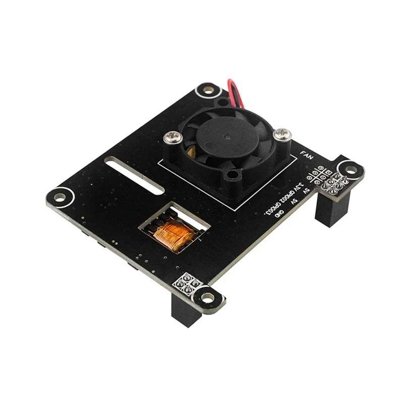 For Raspberry Pi 4 POE HAT With Cooling Fan Power Over Ethernet Module Support IEEE802.3Af For Rasberry Pi 4B 3B+