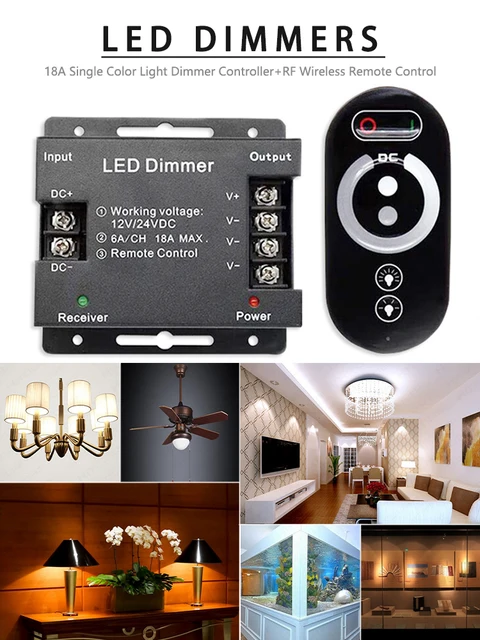 Controller Dimmer RGB Per Strisce LED 12V-24V - Telecomando RF, 18A, 28 Tasti - Foto 9