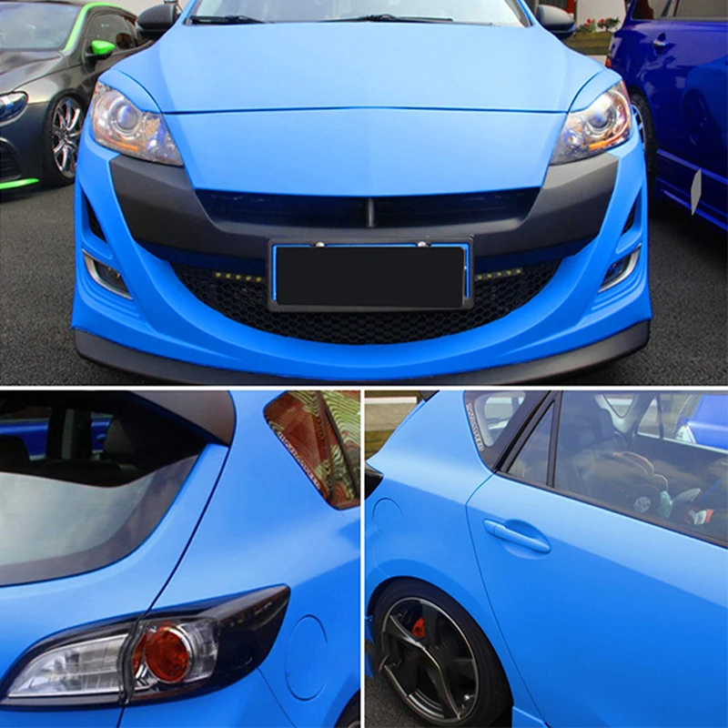 Car Stickers Satin Matt Brushed Black Foil auto Matte Vinyl Car Wraps Film Vehicle Sticker Decal 10x100cm 30x100cm