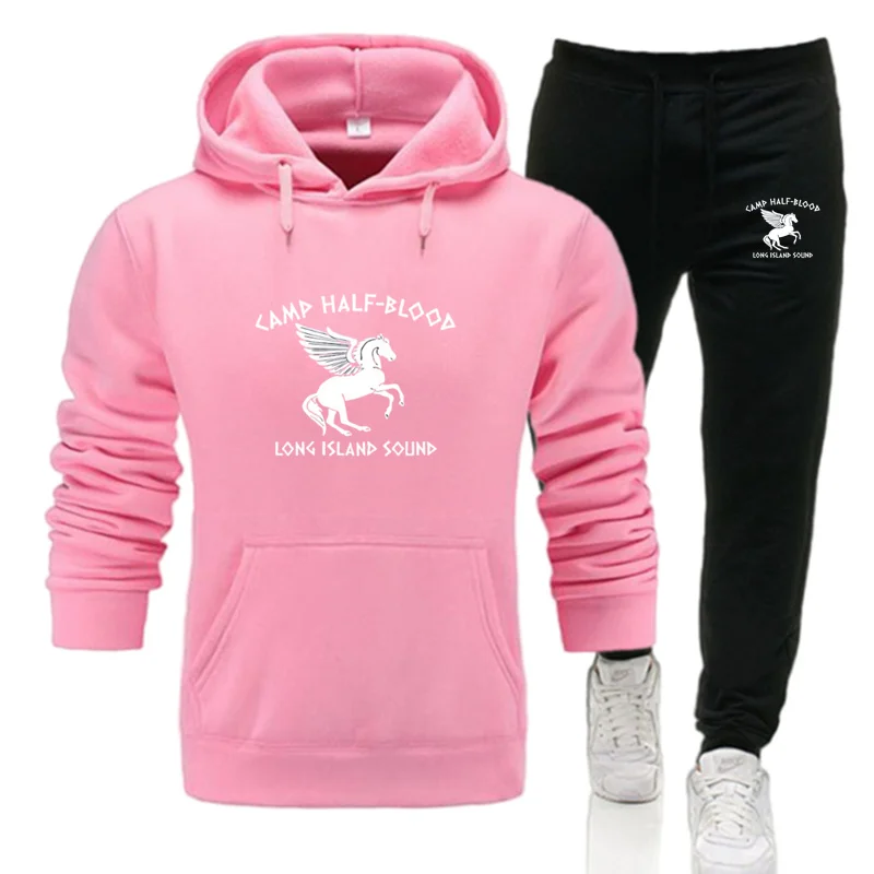 thumbnail image 1 of Chándal para hombre 2024, conjunto de dos piezas, sudaderas con capucha para hombre, chándal de campamento mestizo, traje de jogging para otoño e invierno, conjunto de sudaderas con capucha para hombr, 1 of 5