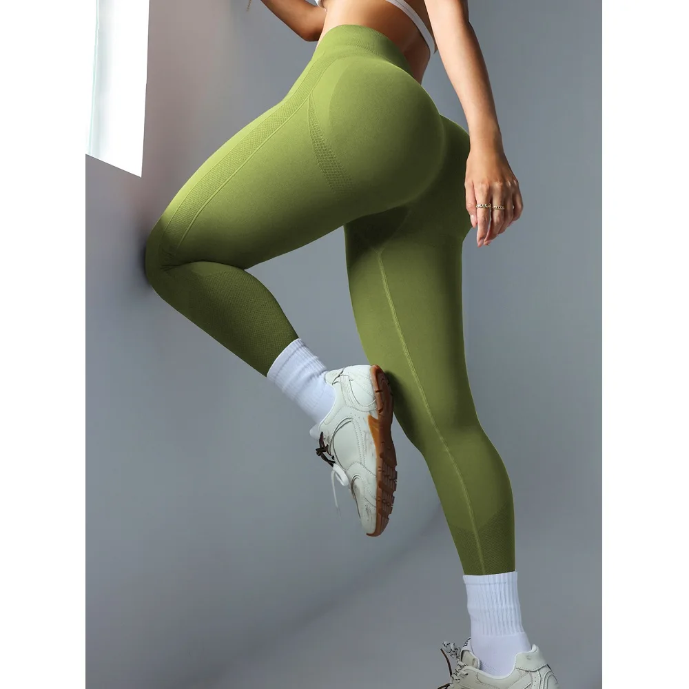 Seamless Leggings Sports Women Gym Wear Clothes Outfit Yoga Pants Fitness Running Tights Quick Dry Leggings - 2