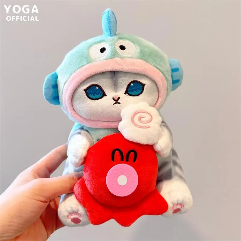 Sanrio Plush Toys Kawaii Cute Kuromi Hangyodon Anime Hello Kitty Crossdressing Mofusand Japanese Cartoon Dolls Gifts To Children