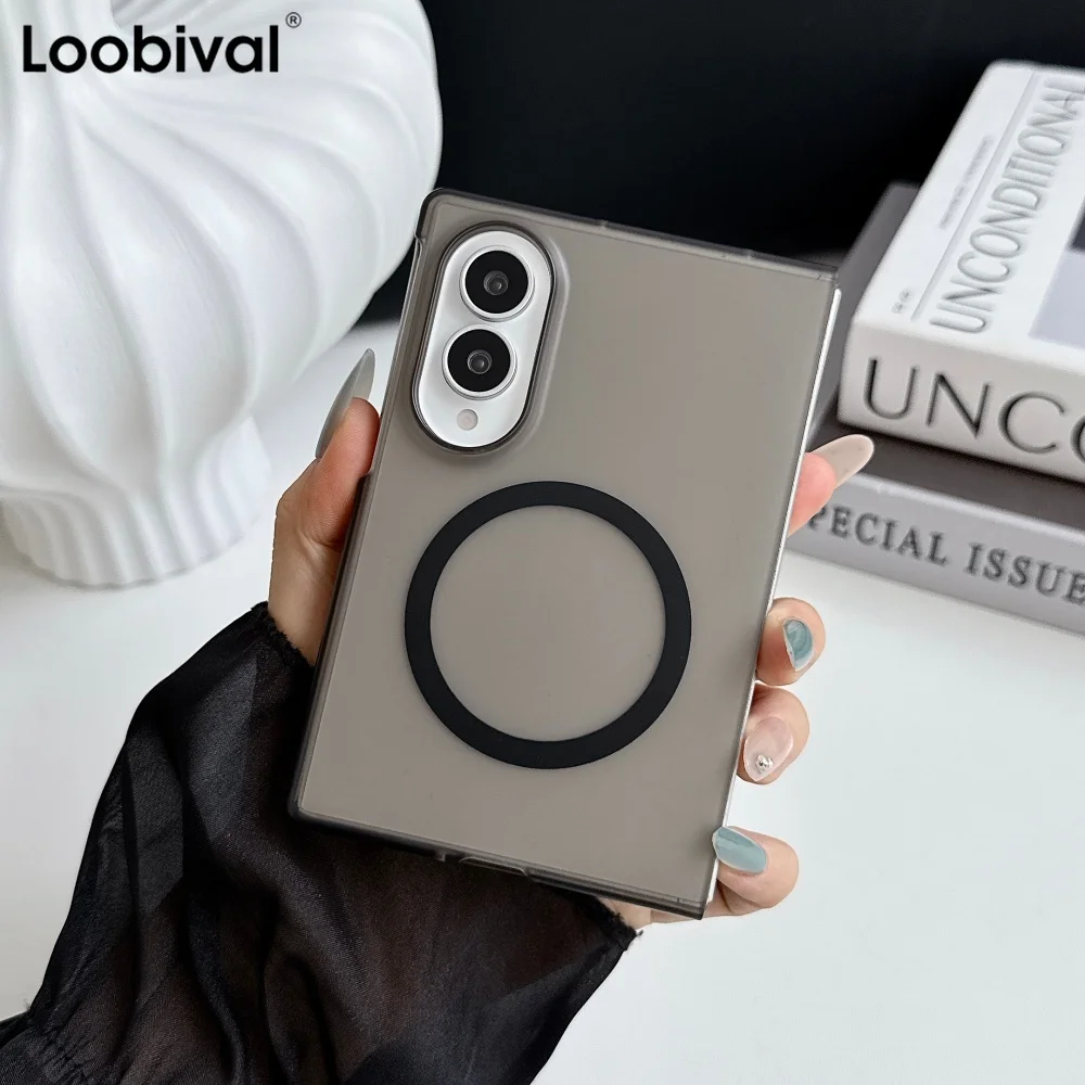 Slim Magnetic Frosted Translucent Shockproof Case for Samsung Galaxy Z Fold Series