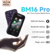 NEW SERVO BM16PRO 2G Mini Touch Screen Mobile Phone Dual SIM Bluetooth Dial Auto Call Record Magic Voice Cheap Cellphone FMRadio