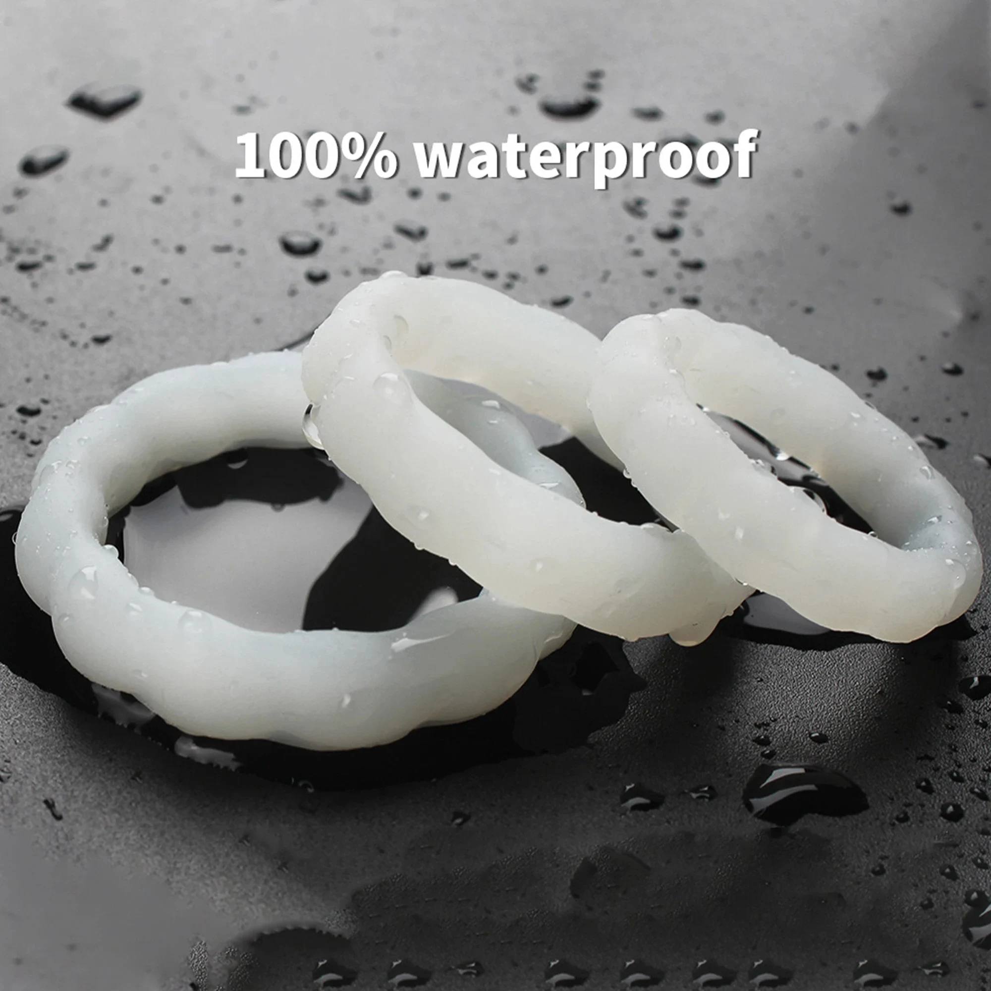 3pcs Male Penis Cock Ring Men Products Smooth Silicone Delay Ejaculation Cock Ring Sexy Erection Ring Adult Product Sex Toys for Men
