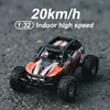S801 S802 RC Car 1/32 2.4g Mini High-speed Remote Control Car Built-in Dual Led Lights Car Shell Luminous Toy Kids Gift For Boys 2
