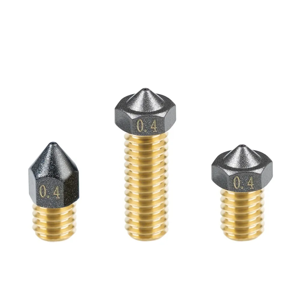 MK8/E3D/Volcano Brass PTFE Nozzle Coating Non Stick Filament 0.4mm For 3D Printer Ender3 V2