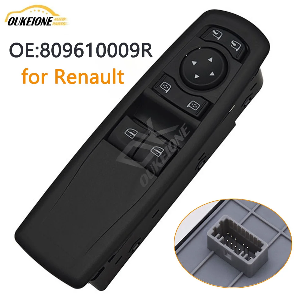 809610009R Front Left Electric Master Window Control Switch With Mirror Button For RENAULT MEGANE III COUPE MEGANE COUPE