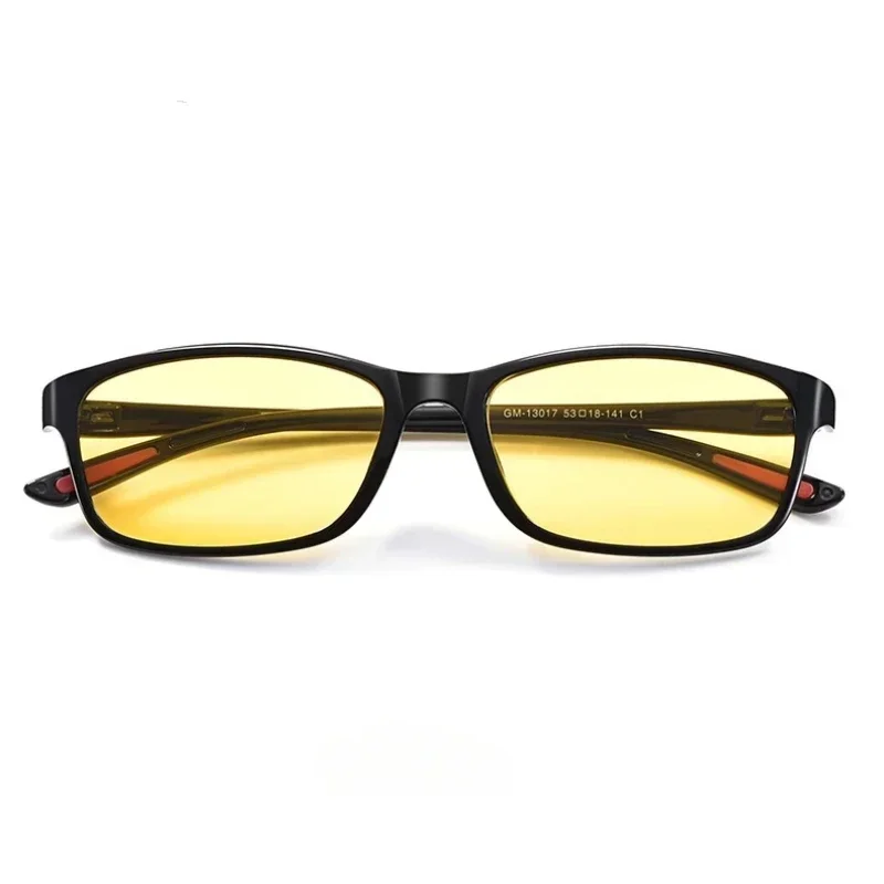 Vintage Women Men's Anti-Glare Driving Night Vision Minus Glasses Ultralight Square Frame Eyeglasses Retro Myopia Eyewear To-4.0 4