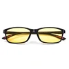 Vintage Women Men's Anti-Glare Driving Night Vision Minus Glasses Ultralight Square Frame Eyeglasses Retro Myopia Eyewear To-4.0 4