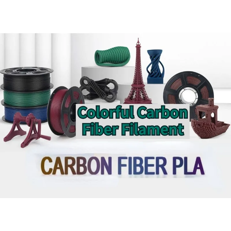 Vibrant Carbon Fiber PLA Filament - High-Accuracy (Multiple Colors)