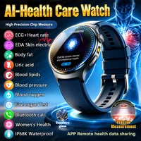 Nouvelle Montre Connectée IA Santé 2026 Hommes Femmes – Analyse Corporelle Précise Cinq Organes, Acide Urique, Pression Artérielle, Appel Bluetooth, Étanchéité IP68K 1