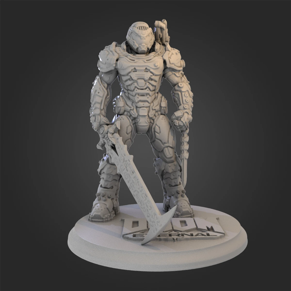 1 24スケールの樹脂3dプリンター 80mmの印刷アクションフィギュア トイモデル ドゥームエターメック 組み立てが必要 アート 自分で行う必要があります Null Aliexpress