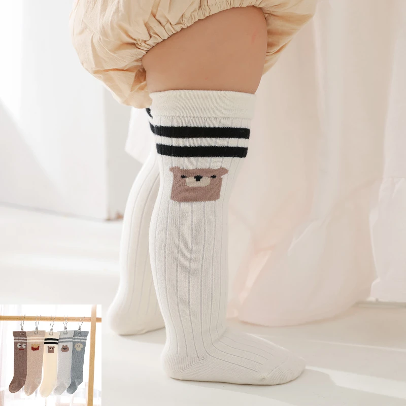 

Toddler Long Socks Newborn Baby Prewalker Exquisite Cotton Spring Soft Stretchy Girl Autumn Infant Boy Kids Cartoon Sock 0-3T