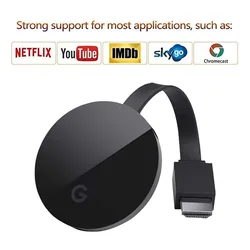 Support d'écran HDMI sans fil, compatible avec YouTube Anycast, trésor, le dernier système IOS, commutateur vidéo 