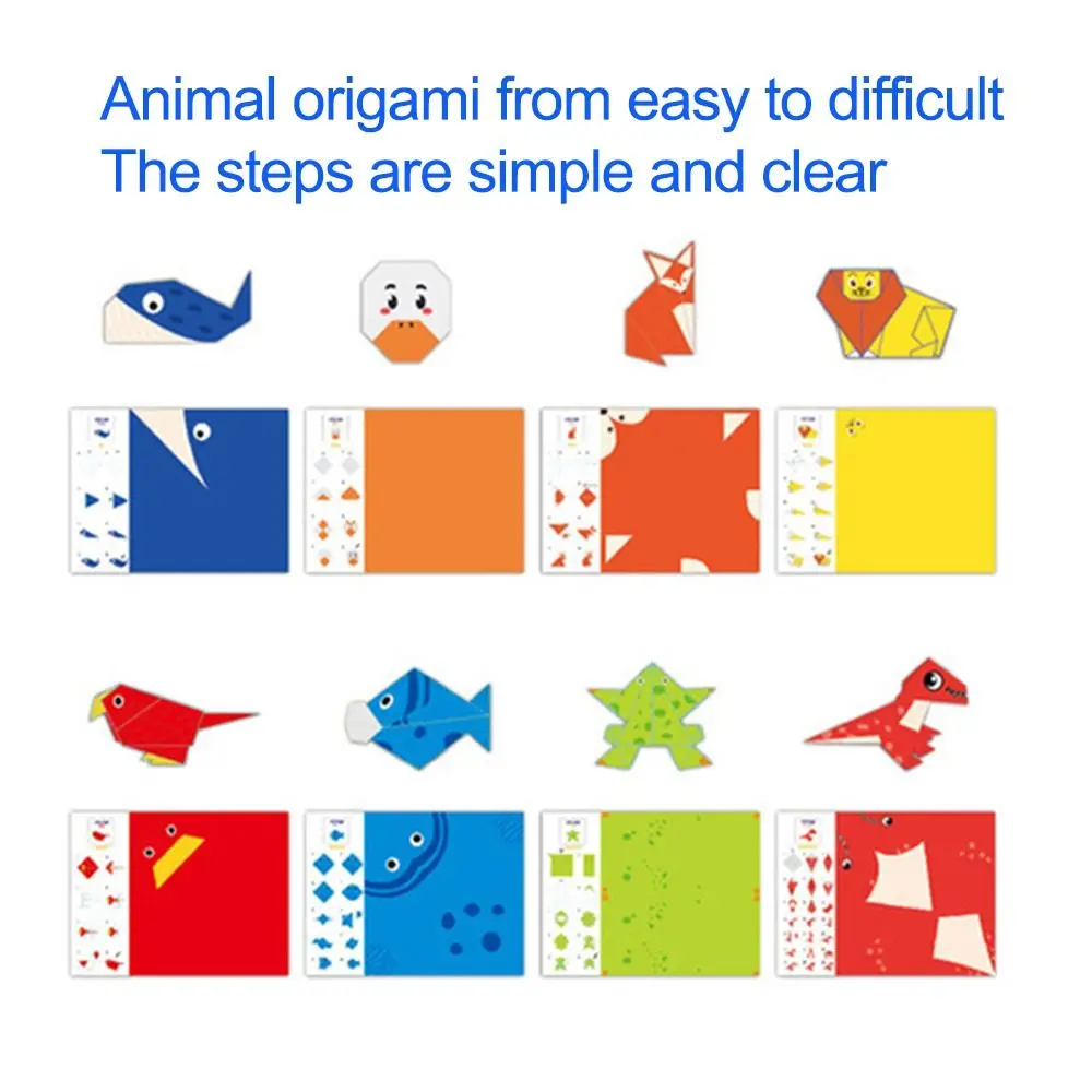 Creative Search Find Sticker Book Funny Cartoon Animal 3D Origami Books Interactive Reusable Adhesive