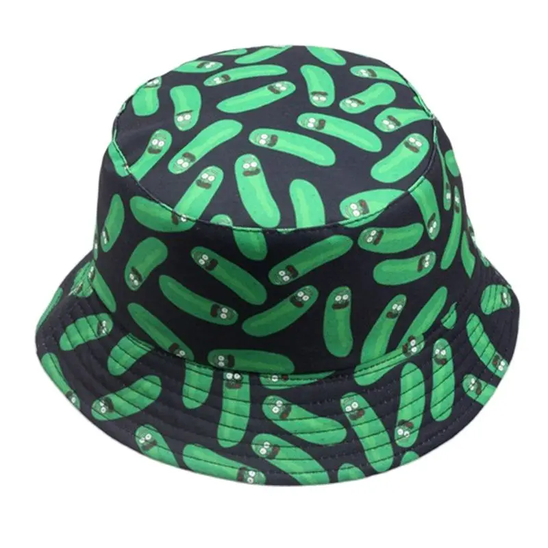 Spring Summer Printed Cucumber Soft Light Cotton Polyester Bucket