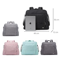 Soboba Solid Diaper Bag Fashion Waterproof Multi-functional Diaper Backpack Nursing Changing Bag for Baby Large Stylish Bag 2