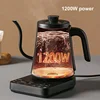 1L Electric Kettle 110V/220V Gooseneck Jug Hand brew Coffee Pot Thermo Pot Temperature-Control Heating Water Bottle Smart Teapot 5