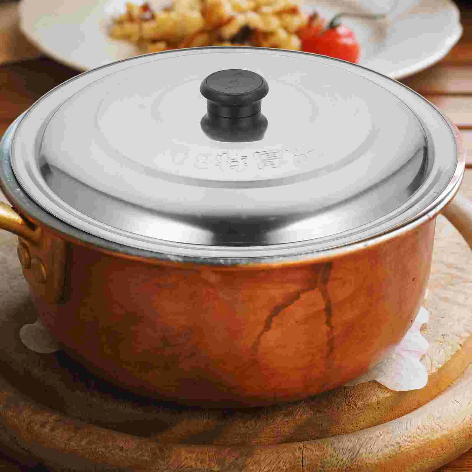 

Cabilock Stainless Steel Cookware Pot Lid Pans Skillets Universal Cover Replacement Frying Pan Cast Iron Skillet 31Cm
