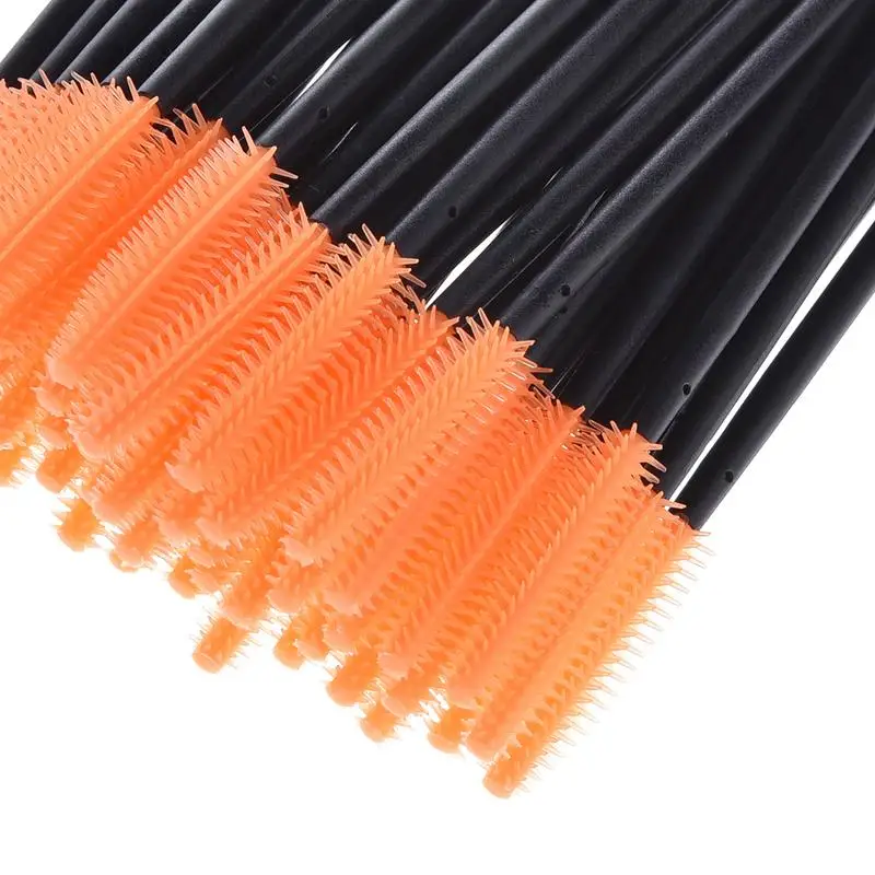 50 Stuks Wegwerp Wimperborstels Wimpers Verlenggereedschap Wenkbrauw Borstel Mascara Tovers Applicator Spoolers Wimpers Cosmetisch