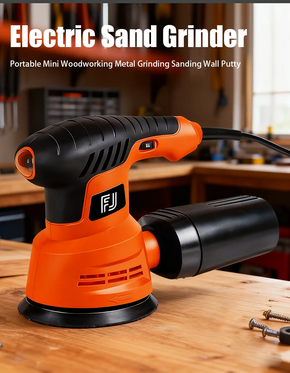 Electric Random Orbital Sander 110V 220V 270W Sand Grinder Multi-function Woodwo