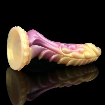 Realistic Silicone Dragon Dildo Soft Animal Dildo with Sucker Huge Anal Plug Monster Dildo Female Masturbator Sex Toys For Women 4