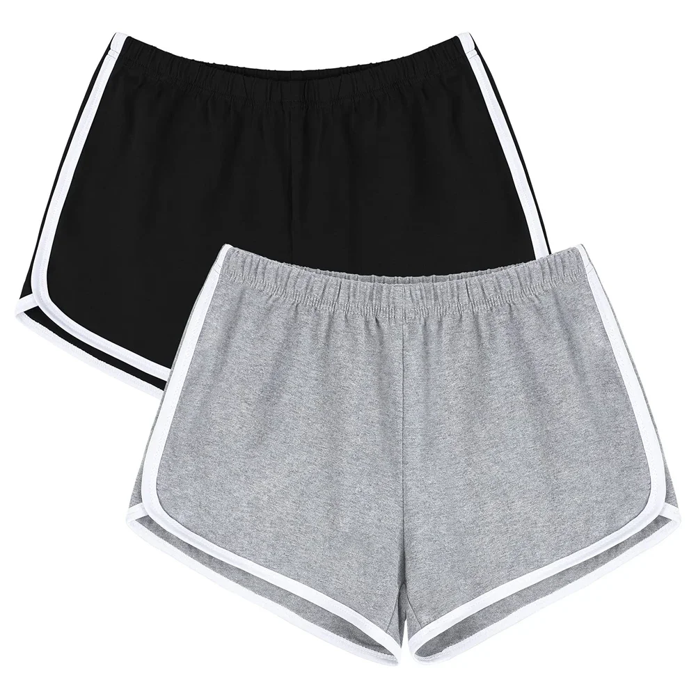 Women sports shorts 1Pcs Cotton Summer Sports Shorts for Yoga Dancing Workout Cycling Running Breathable Dolphin Sports Shorts Pants for Women