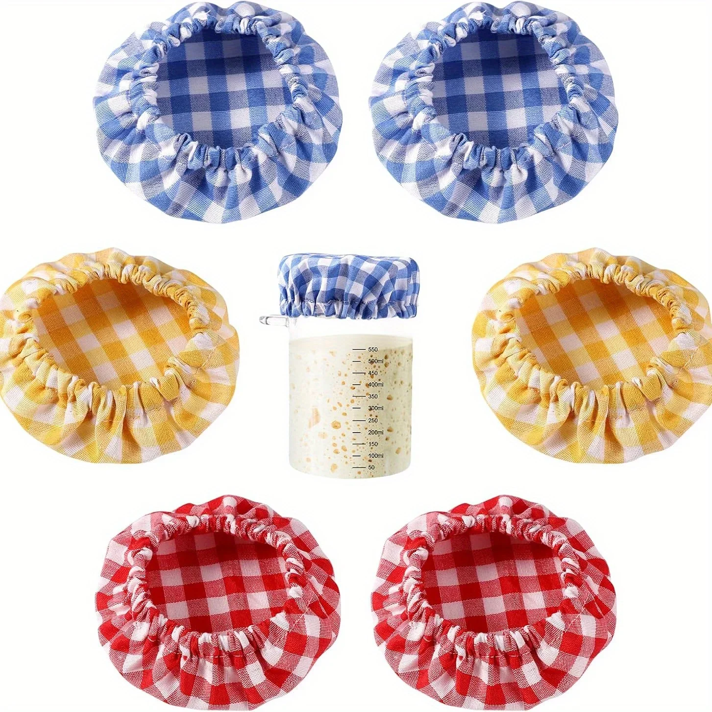 Plaid Jar Cloth Covers 2