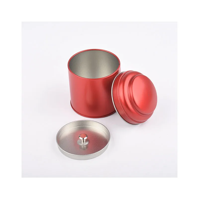 6pcs Tea Tins Canister With Airtight Double Lids,mini Tin Can Box And Small  Round Kitchen Canisters