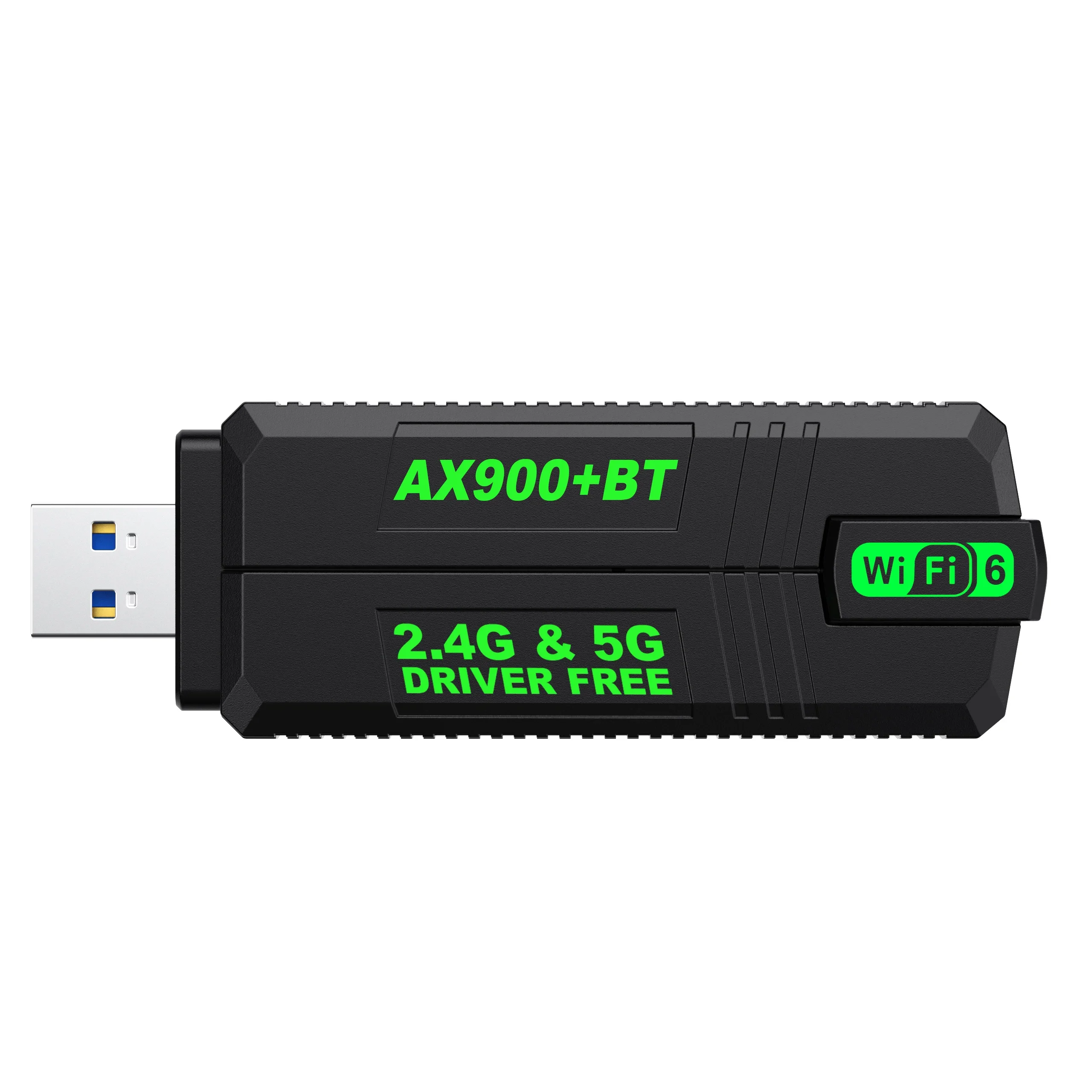 WiFi 6 AX900 USB 어댑터 블루투스 5.4 듀얼 밴드 2.4G 5G 안테나 WiFi6 USB 네트워크 수신기 동글 드라이버 무료 윈도우 10/11