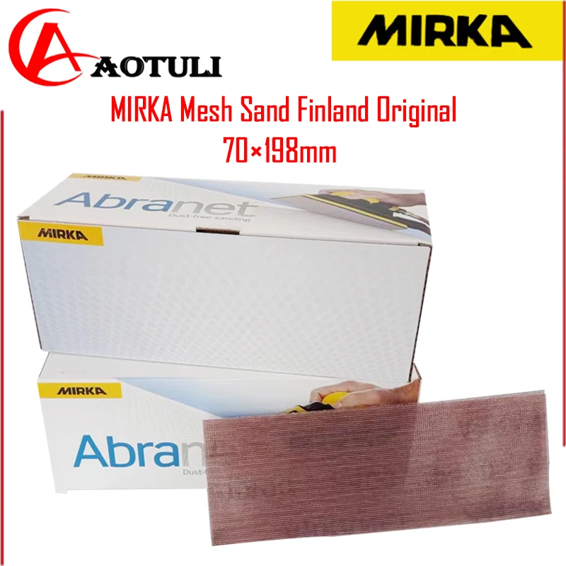 Carta Vetrata A Rete Mirka Finlandia Carta Vetrata Rettangolare Originale 70X198Mm A Spinta Manuale Carta Vetrata A Rete Senza Polvere Abrasiva Flocca