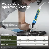 FMchip H01 Soldering Iron 2 IN 1 TS-BC2 and FM65 Tips PD 65W Adjustable Temperature H-01 Electric Soldering Station Repair Tools 2