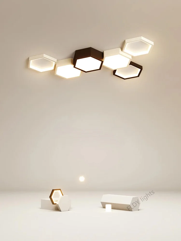 Modern Dimmable LED Ceiling Lamps Simple Living Room LIghts Lustre Home Decor Bedroom Study Dining Room Lighting Indoor Fixtures 2