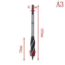 Premium Alloy Twist Drill Bit Set for Fast Wood Cutting - Auger Tool for Carpentry & Joinery (14mm)