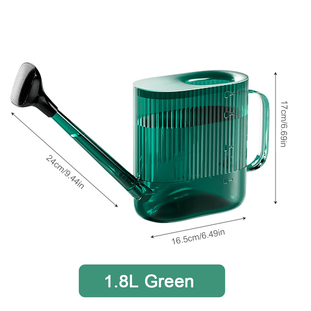 1800ML Garden Watering Can Sprinkler Head Plastic Watering Can Modern Water For Indoor and Outdoor Plants