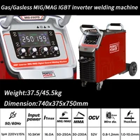 3 In 1Mig Welder 250 Amp Maquina De Soldar Mig Welding Gasless Mig Welding Machines High Quality Co2 Welders 2024 2