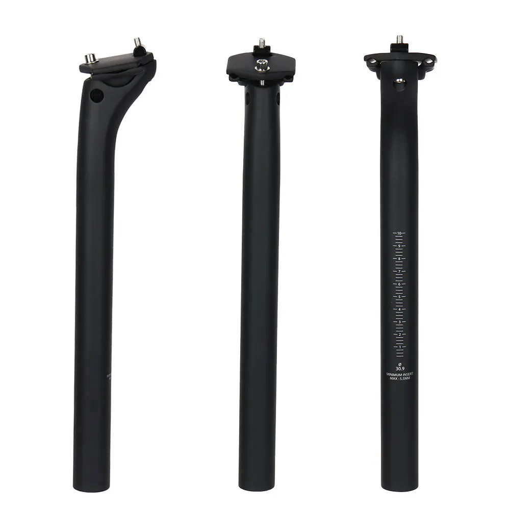 Bike Seat Post MTB Carbon Offset 20mm 25.4 27.2 30.9 31.6mm 350-450mm Ultralight 150g