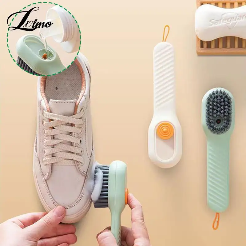 

Multifunctional Soft-Bristled Shoe Brush Liquid Brushes Long Handle Brush Automatic Filling Clothes Cleaing Clothing Board Tool