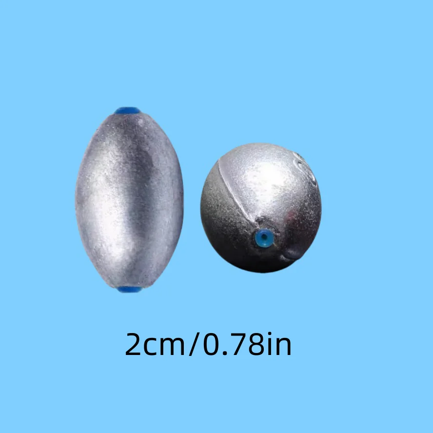 30G/40G/50G/60G 바다 낚시용 납추(고무 튜브 포함) 올리브형 납추